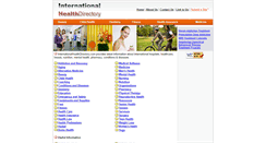 Desktop Screenshot of internationalhealthdirectory.com