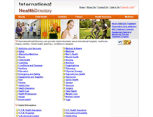 Tablet Screenshot of internationalhealthdirectory.com